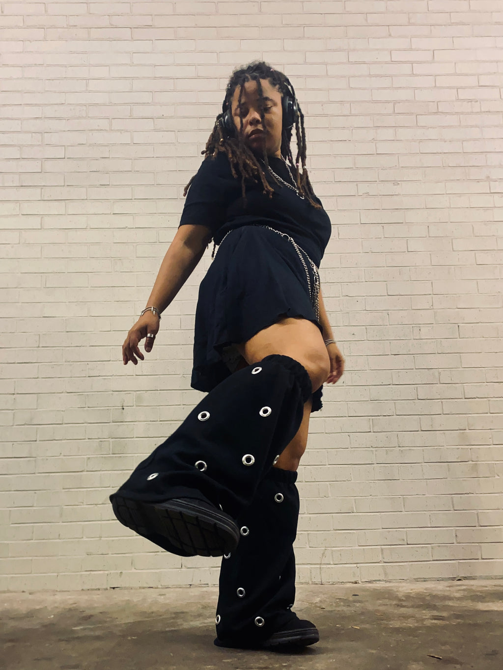 GrungeStride Knee-high leg warmers